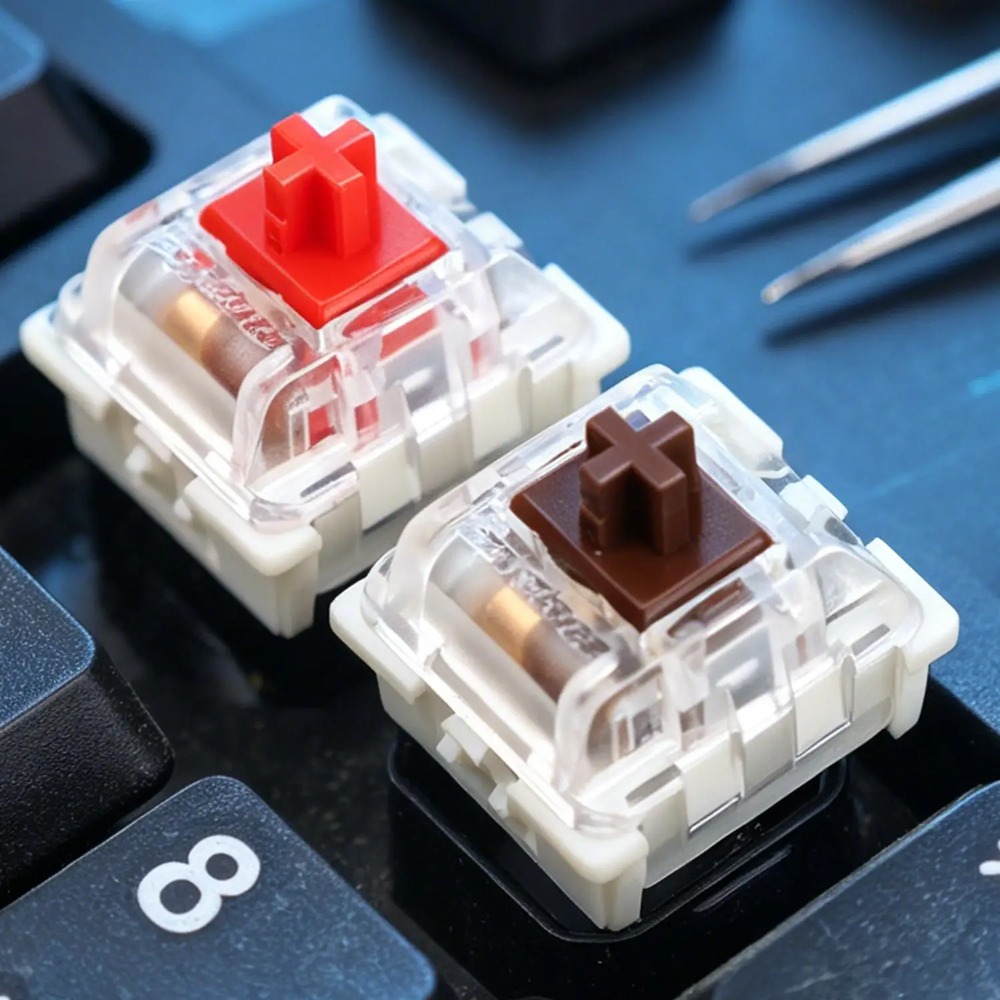 1-150Pcs 3 Pin DIY Mechanical  - đánh giá và giá Gaming Keyboard Blue Switches