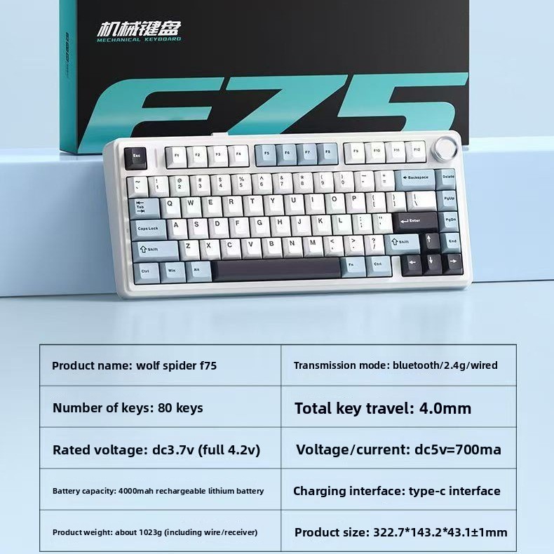 Aula F75 Mechanical Keyboard 7 - đánh giá và giá Gaming Keyboard Blue Switches