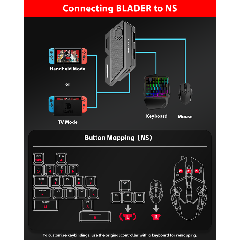 Console Games Converter Mobila - đánh giá và giá Gaming Keyboard And Mouse For Xbox