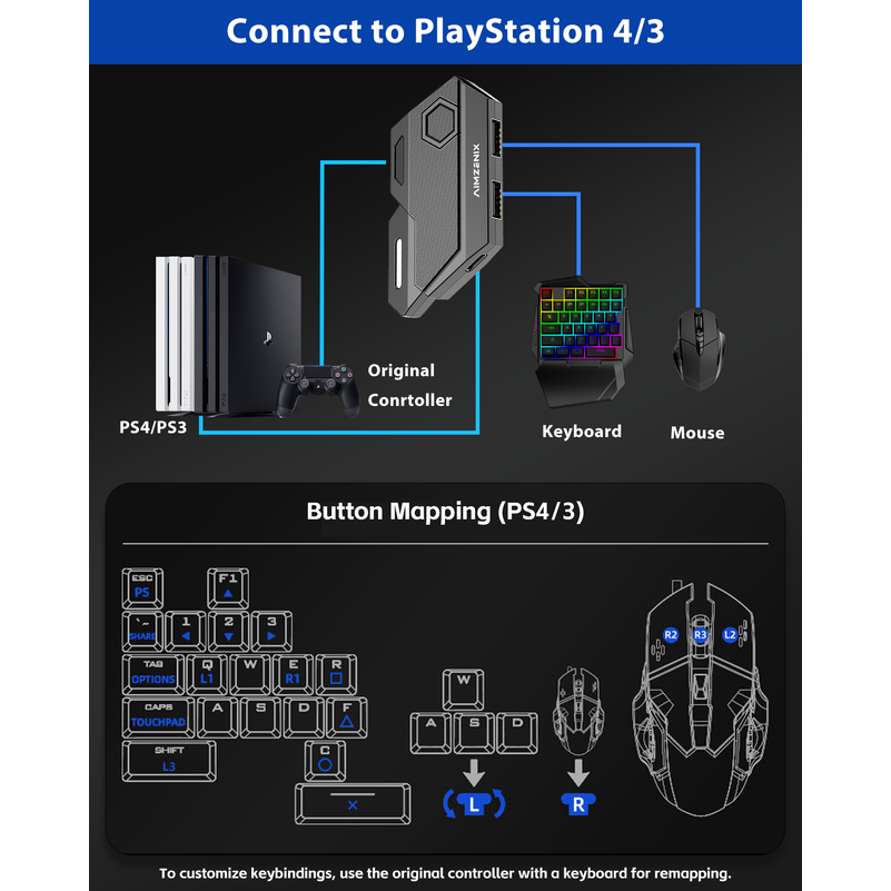 Console Games Converter Mobila - đánh giá và giá Gaming Keyboard And Mouse For Xbox