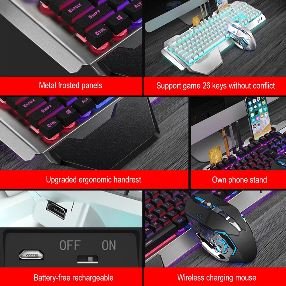 K680 Rechargeable 2.4G wireles - đánh giá và giá Gaming Keyboard And Mouse For Xbox