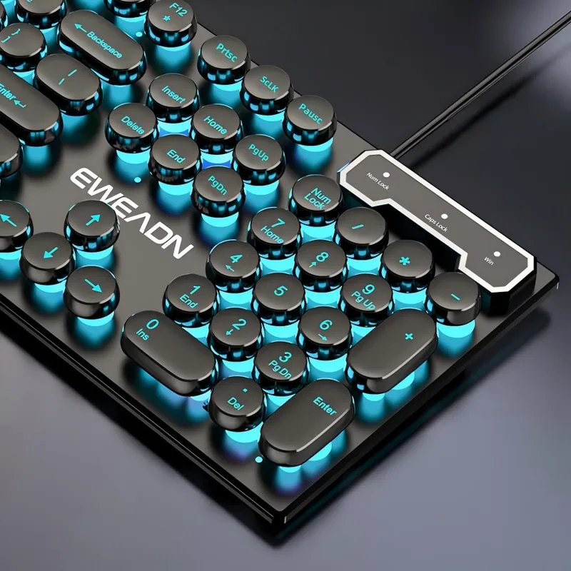 Retro Punk Mechanical Feel Key - đánh giá và giá Gaming Keyboard And Mouse