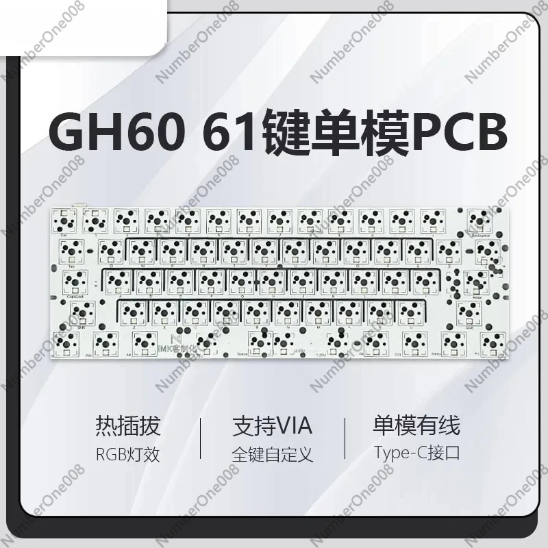 PCB Custom GH60 61 Key Mechani - đánh giá và giá Hot Swap Pcb