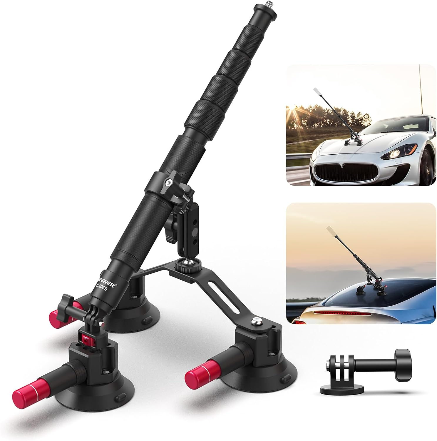 NEEWER Triple Suction Cup Car  - đánh giá và giá Stabilizer Screw In