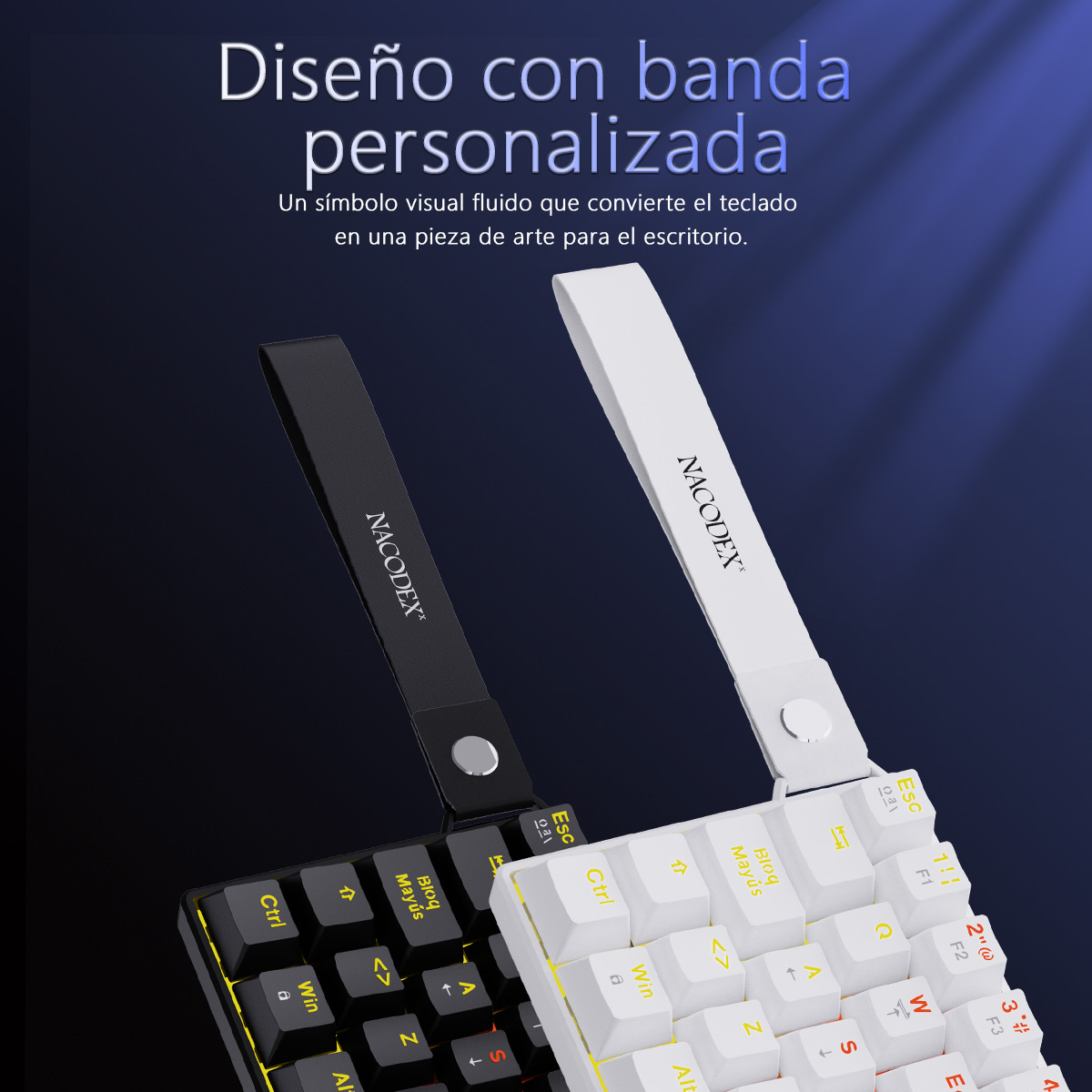 AJAZZ NK61 Spanish Layout Wire - đánh giá và giá Gaming Keyboard Blue Switches
