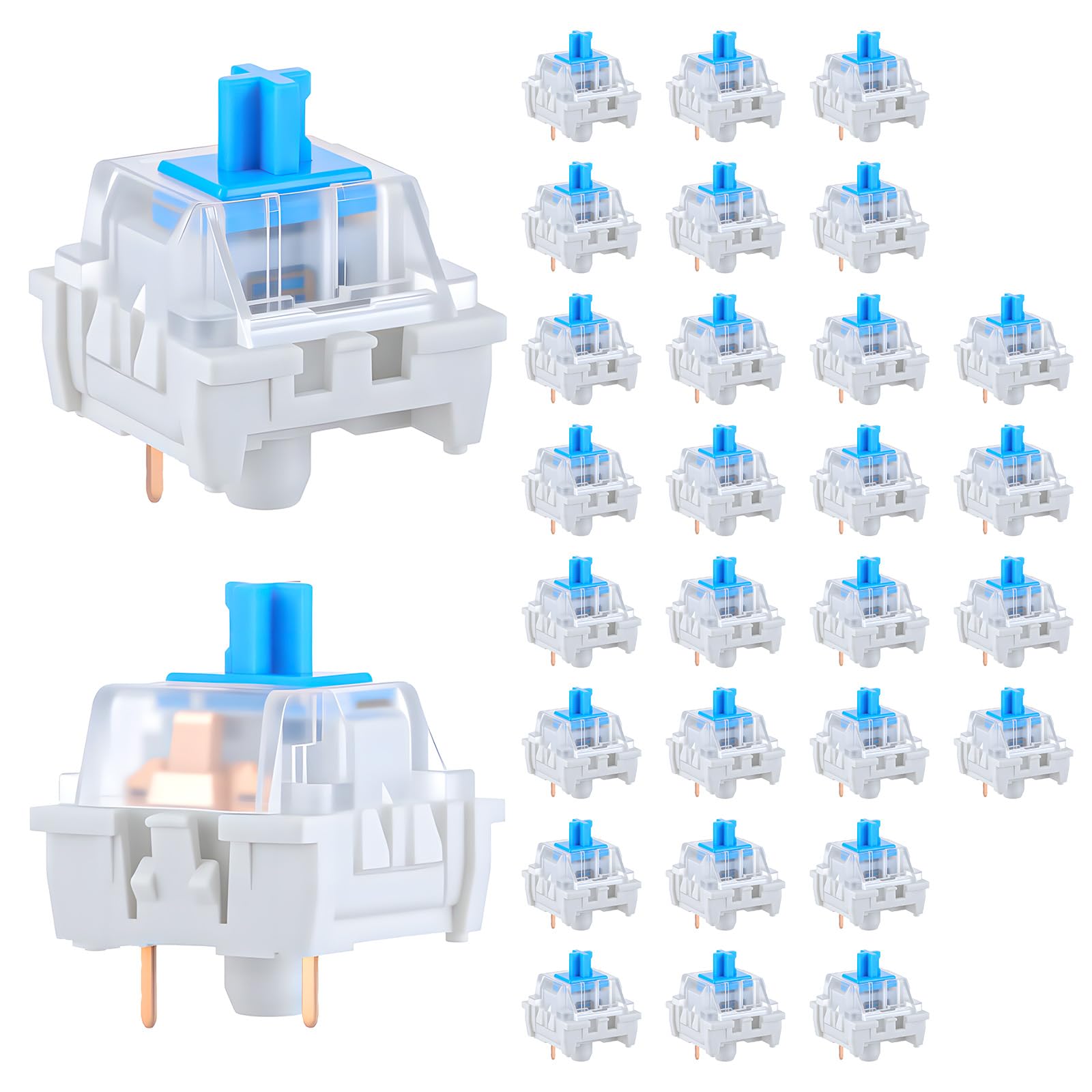 30 PCS Mechanical Keyboard Swi - đánh giá và giá Gaming Keyboard Blue Switches