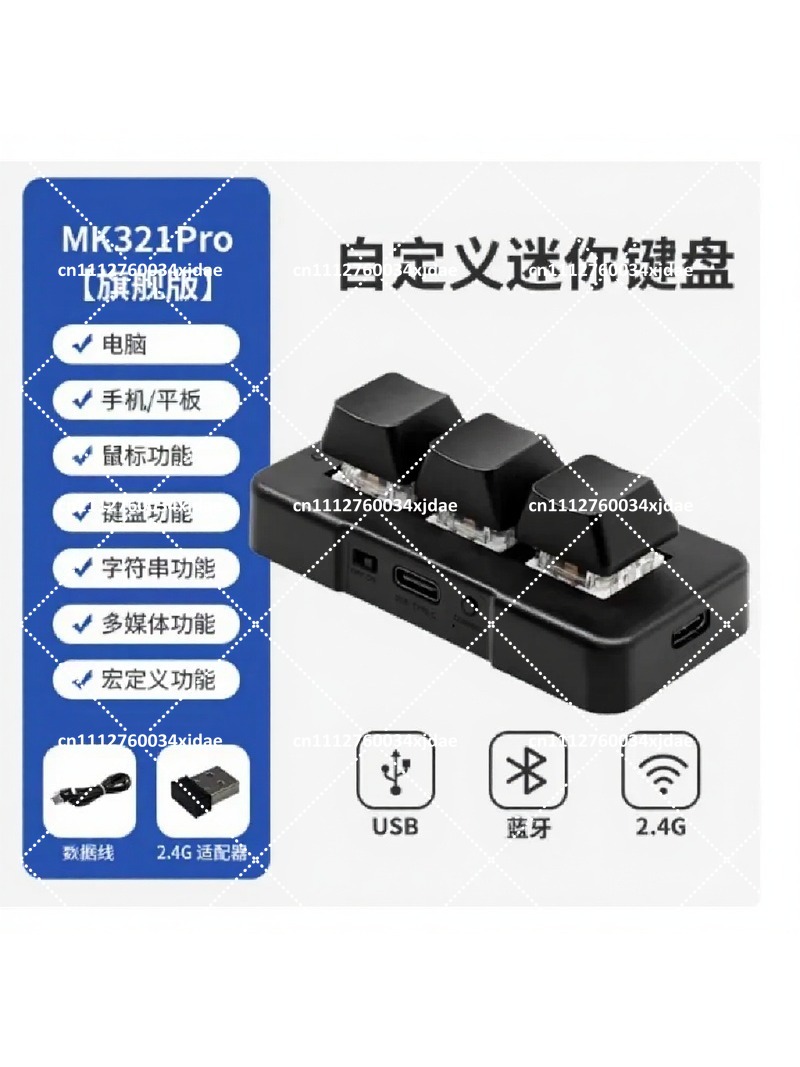 3-Key USB BT Dual-Mode Mechani - đánh giá và giá Gaming Keyboard Blue Switches