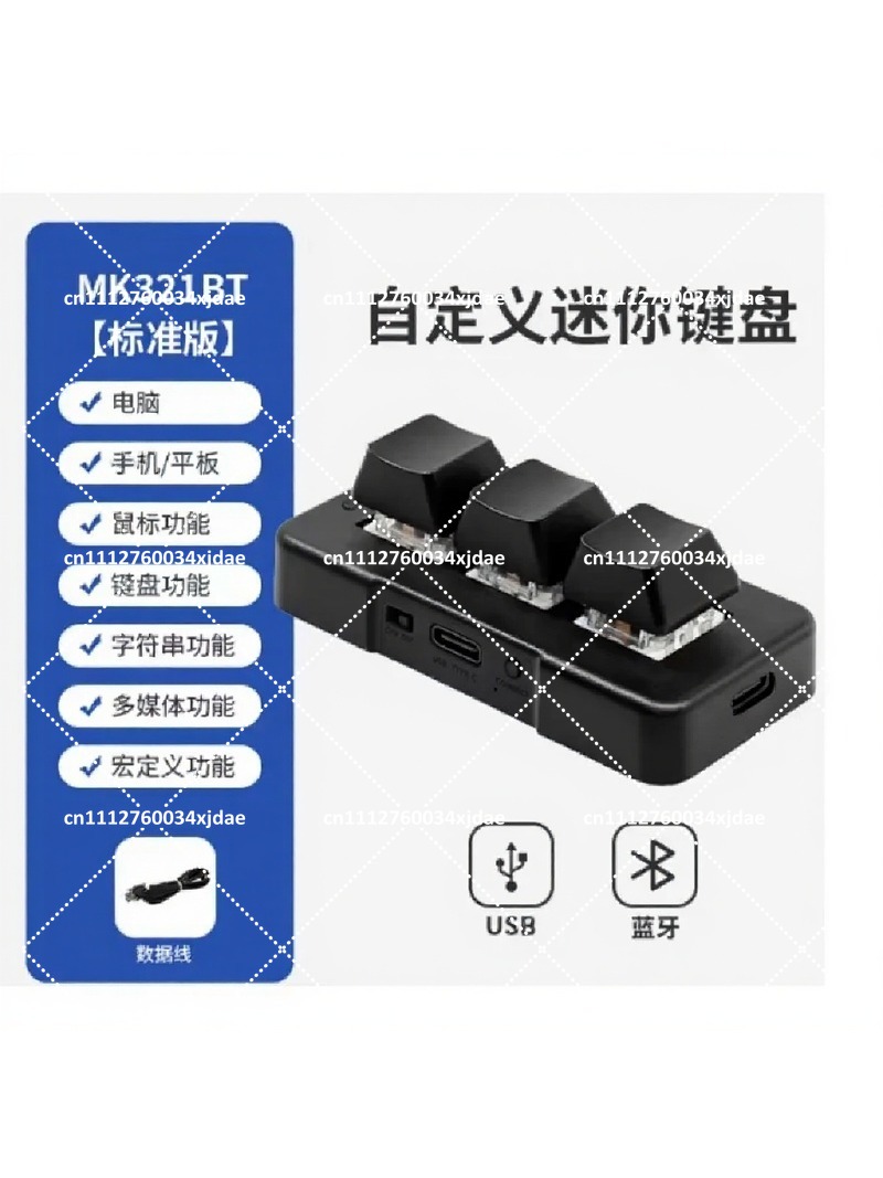 3-Key USB BT Dual-Mode Mechani - đánh giá và giá Gaming Keyboard Blue Switches